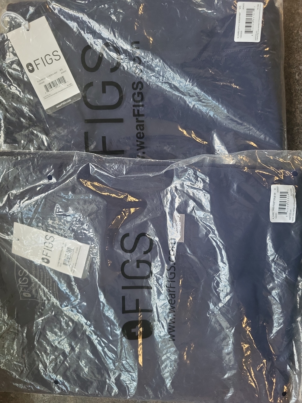 FIGS Scrubs Navy Pants And Top
